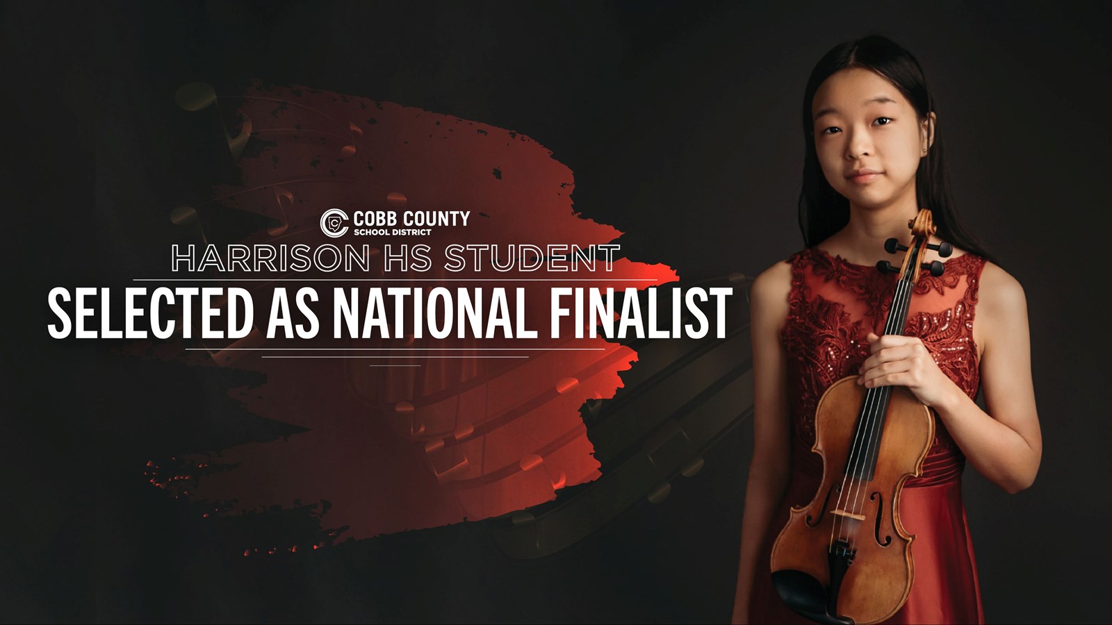 Harrison High student selected as national finalist.